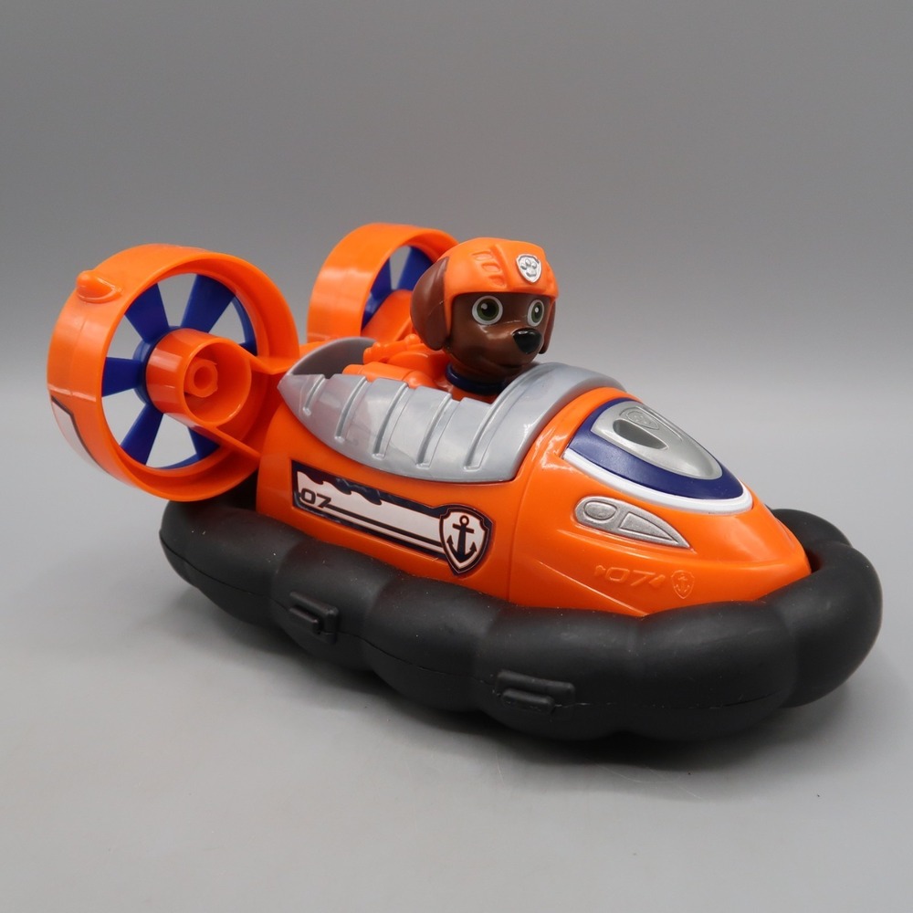 Paw Patrol Zuma Figure Hovercraft Rescue Vehicle Spin Master Toys 4"